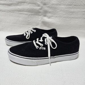 Vans Low Top Black Corduroy Women's Size 9